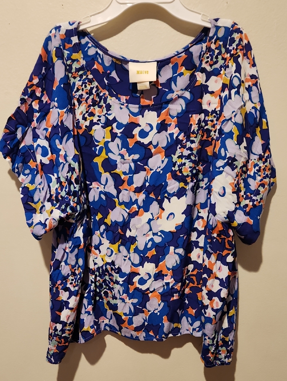 ❤️ ANTHROPOLOGIE MAEVE MILLA FLORAL TOP, MEDIUM - Picture 4 of 12